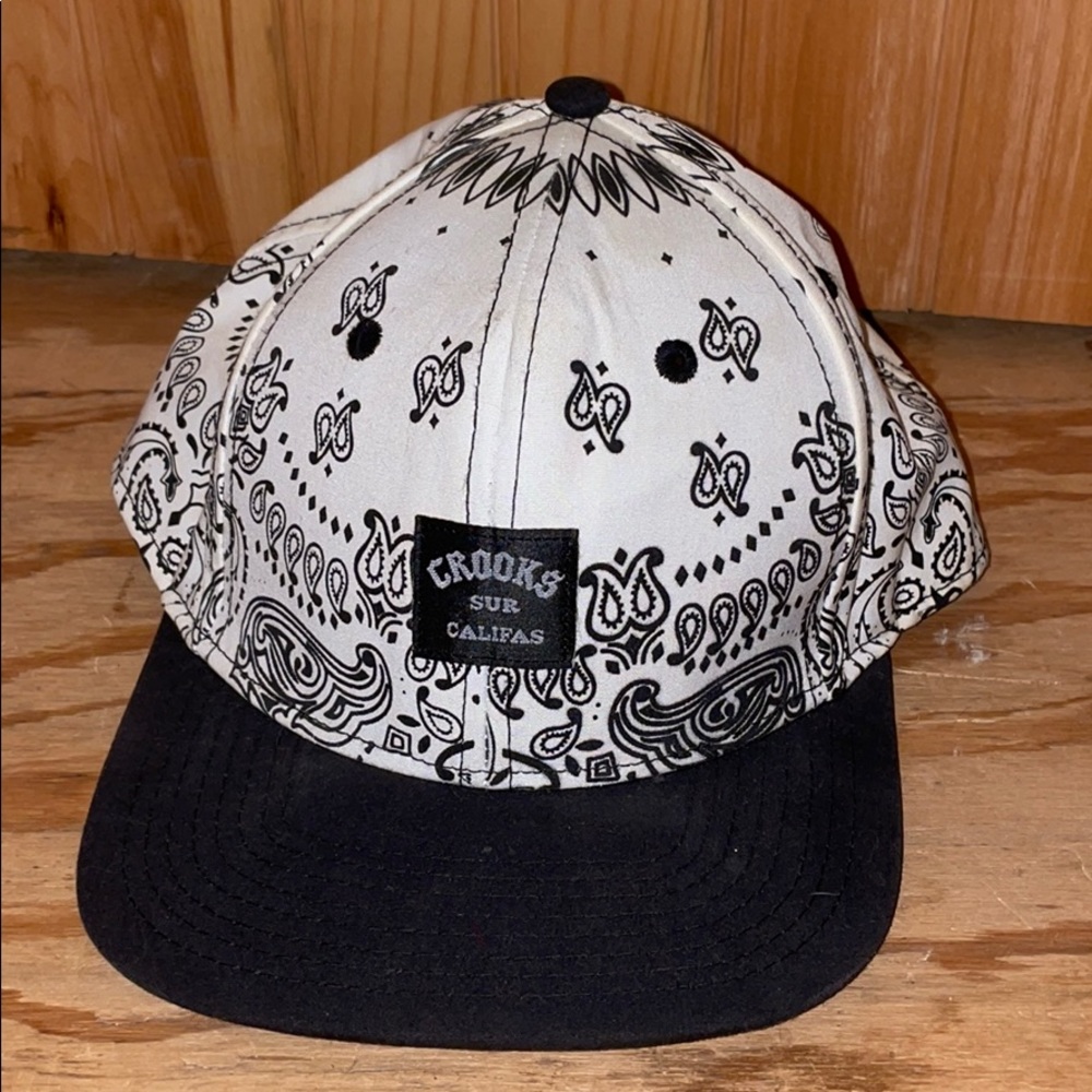 Crooks & Castles paisley bandana hat